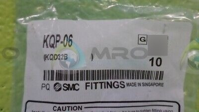 Smc Kqp-06 Fittings (10pcs) *new In Bag* Hhc