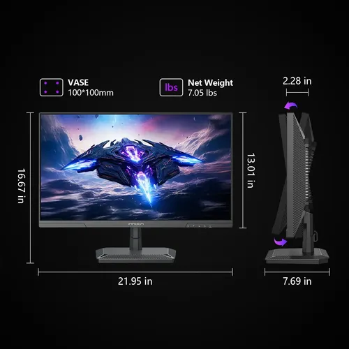 Monitor-innocn 24.5 2k Qhd 240hz Mini Led 25m2s Preto | MercadoLivre