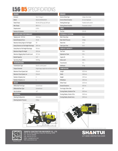 Pala Cargadora Shantui L55 3m3