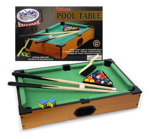Matty's Toy Stop Mesa Piscina Madera Lujo 20 Billar 15 Bola