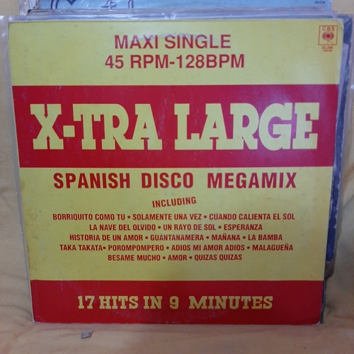 Vinilo Xtra Large Spanish Disco Megamix M Libros Del Mundo