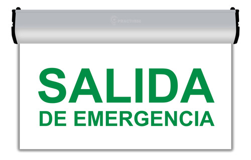 Cartel Luz Emergencia Led Señalizador Salida Emergencia 3 Hs