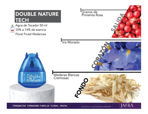 Jafra Double Nature Tech Angelito Azul 50 Ml Para Mujer