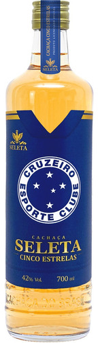 Cachaça Seleta Times Cruzeiro Cinco Estrelas