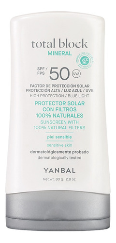 Total Block Mineral Protector Solar Spf 50 80gr Yanbal