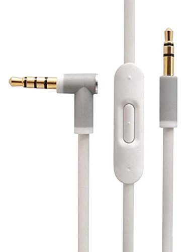 Cable De Auriculares Aux De 3,5 Mm Para Beats Blanco Blanco