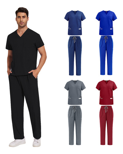 De Hombre Quirurgica Conjunto Medico Jogger Pijama Uniforme
