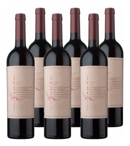 Vino Familia Gascón Cabernet Sauvignon X750cc Caja X6