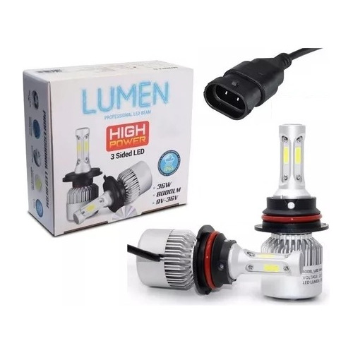 Kit De Luz Led 9005 3 Caras Para Faros Conector 9005