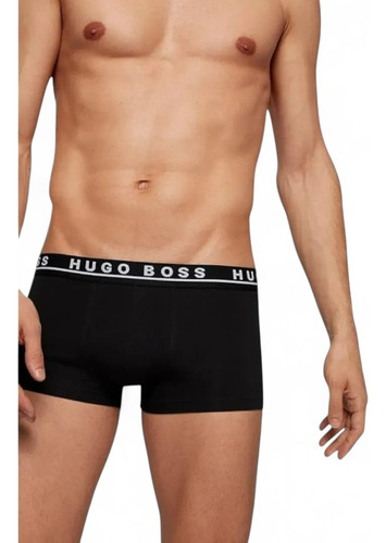 Boxer Hugo Boss Brief Largo 3pk Algodón De Hombre - Original