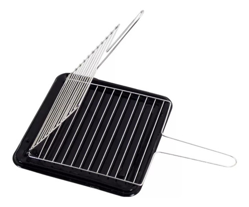 Grelha Grill Chapa Assa Rápido Para Fogão Cozinha Churrasco