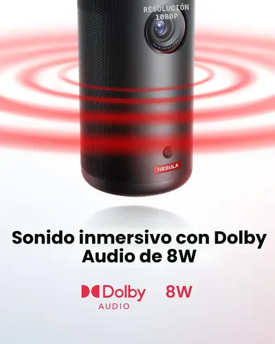 Projetor Compacto Nebula Capsule 3 Google Tv 1080p 200l Preto