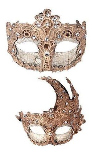 2 Máscaras De Carnaval Venecianas Para Fiesta Y Baile