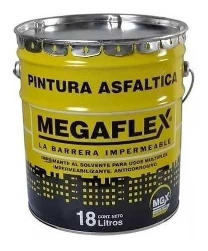 Pintura Asfaltica 18l Secado Rapido Megaflex Mm