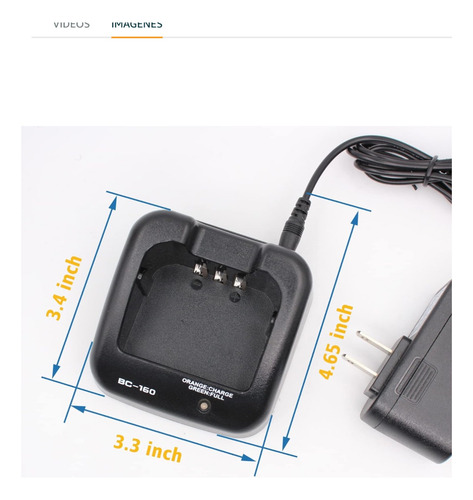 Cargador P/handy Icom Bc160 Ic-a14 Digital Moron