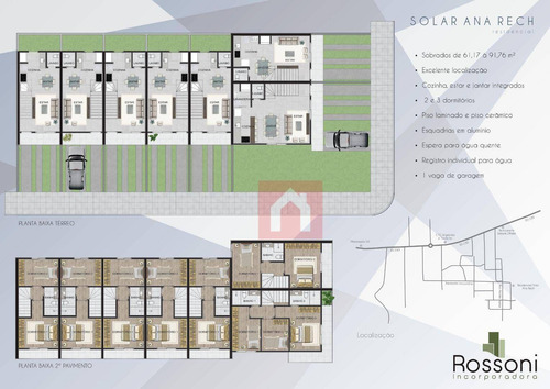 Imagem 4 de 6 de Sobrado À Venda, 61 M² Por R$ 195.000,00 - Ana Rech - Caxias Do Sul/rs - So0195