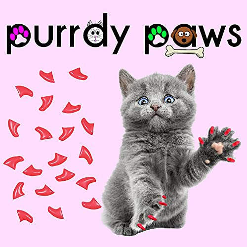 Purrdy Paws 40 Unidades De Tapas De Uñas Suaves Para Garras