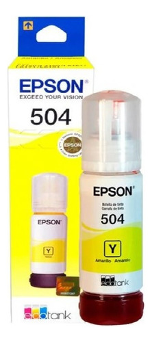  Tinta Original Epson T504 Y Serie L4150 - L4160 - L6161 - 