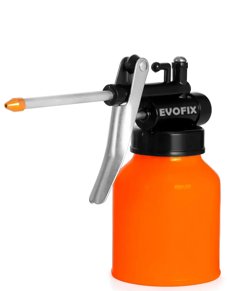Almotolia Metálica EVOFIX 250ml com Bico Rígido para Óleo