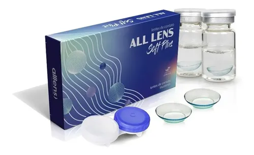 Lentes De Contato All Lens Soft Plus Incolor /com Grau Anual | Frete grátis