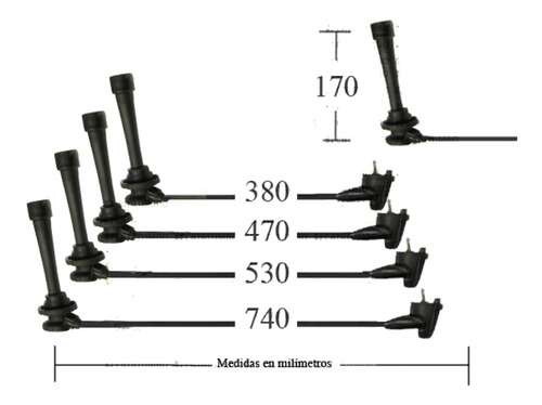 Cables De Bujia Toyota Camry 2.2 5sfe Dohc Sxv10 1994 - 1997