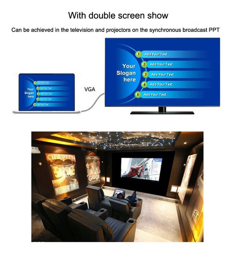 Cable Vga M A Vga M Monitor Pc Proyector Filtro 3 Mts Hd