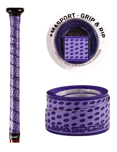 Bat Grip Morado 1.1mm Beisbol Softbol Cinta Agarre Amasport