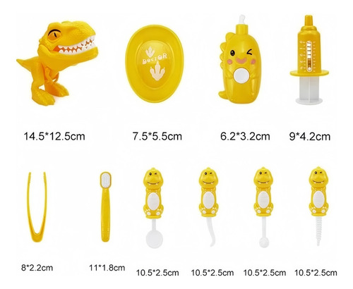 10pcs Juego De Juguetes De Médicos Doctor De Rol Para Niños