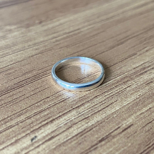 Imagen 3 de 9 de Anillo Midi Medio Dedo Argolla Lisa Plata .925 Agálea Mujer