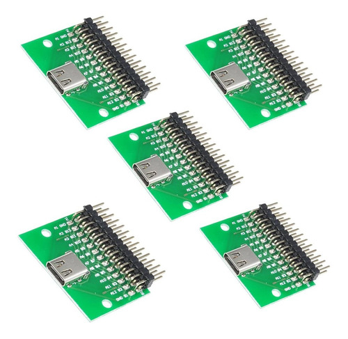 Wlgq Usb 3.1typec Dama Placa Prueba Pcb Zocalo Usb-c In