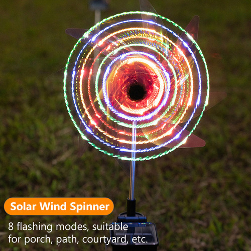Luces De Molino De Viento Alimentadas Con Energía Solar: 2 P