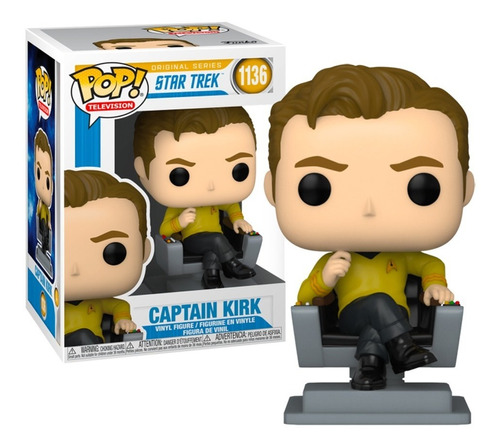 Boneco Funko Pop Capitão Kirk 1136 - Star Trek Original