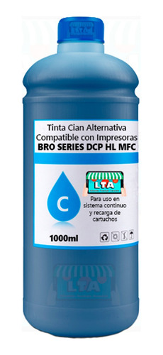 Litro Tinta Cian Alternativa Compatible Para Dcp-t420w