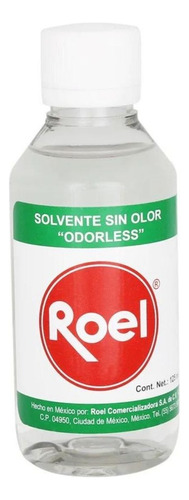 Solvente Sin Olor 125ml Roel Odorless Transparente Inoloro