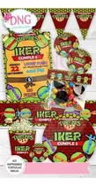Comprar Kit Imprimible Invitaciones Candy Bar  \u002F Tortugas Ninjas
