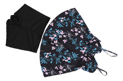 Vestido De Baño Estampado Con Tirantes Finos Elástico L
