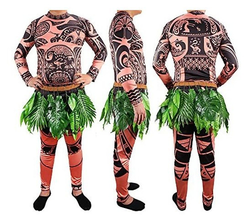 Maui Tattoo Cosplay Costuche Tribal Pie De Imprenta Moa...