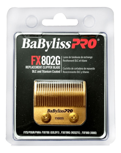 Babyliss Pro Cuchilla De Repuesto Máquina Fx870 Gold B802g