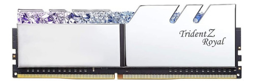 Memoria RAM Trident Z Royal gamer color plateado 16GB 2 G.Skill F4-3200C16D-16GTR