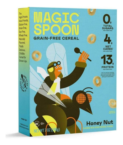 Magic Spoon Cereal Keto Sabor Honey Nut 198 Grs Importado