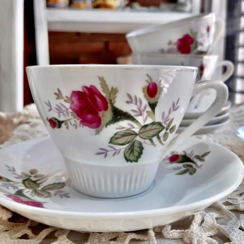 Juego De Té De Porcelana China Con Rosas