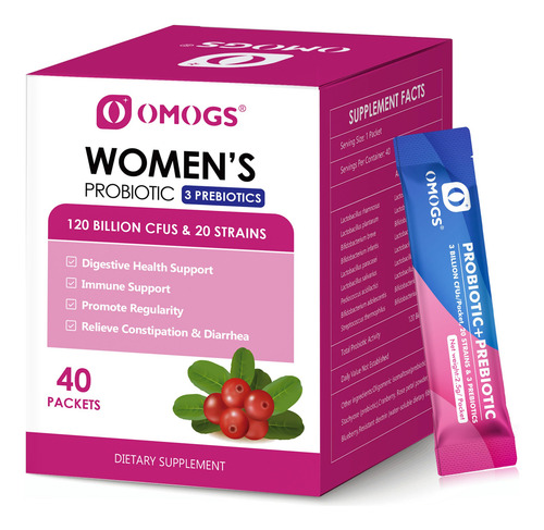 Omogs Probiótico Mujeres 120b Cfu 18 Cepas Prebióticos