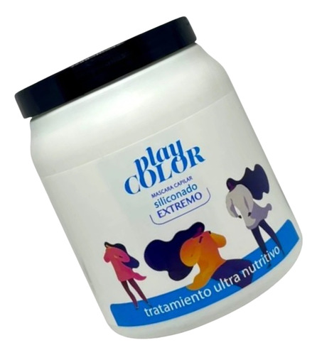 3 Baño De Crema Siliconado Extremo Play Color X 1kg