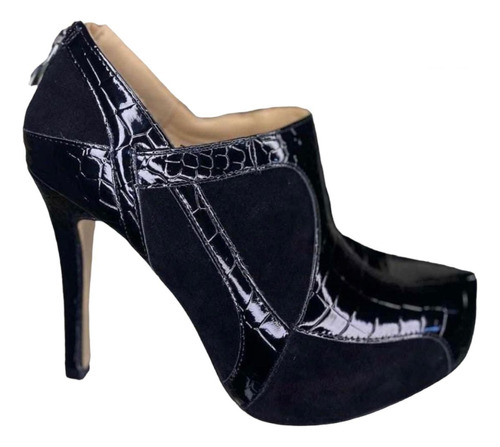 Botin Taco Alto Negro Ac-322