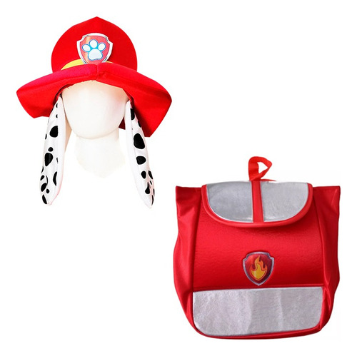 Gorro + Mochila Paw Canina Skye Ruble Everest Chase Patrol /marshall Talla Grande (5 A 8 Años)