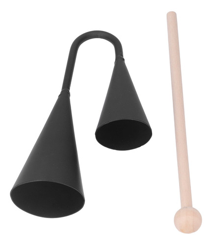 Para Campana De Juguete Agogo Bicolor Black Metal Latino