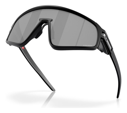 Gafas de sol Oakley Panel Latch Prizm, negro mate, OO9404, marco negro, lente gris, tratamiento espejeado
