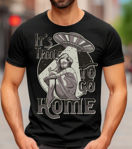Playera Personalizada Vintage  It´s Time To Go Home 