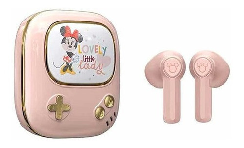 Audífonos Bluetooth 5.2 Disney Retro Rosado Rosa N/a