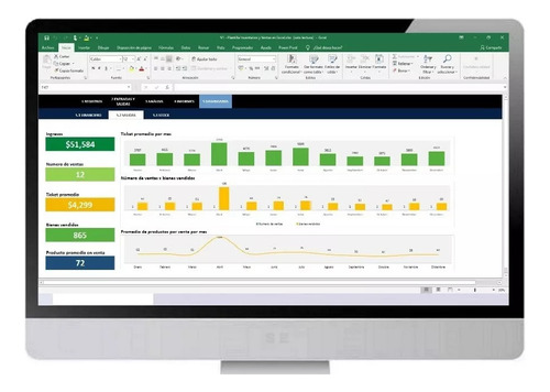 Plantilla Para Inventarios Y Ventas Con Graficos Automatica
